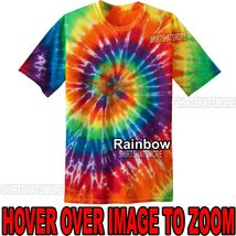 Mens Tie Dye T-Shirt Rainbow Spiral Design S M L Xl 2XL 3XL 4XL Tye Died New - £11.23 GBP+