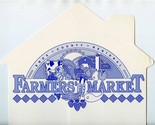 2 Knox Regional Farmers Market Hand Fans Knoxville Tennessee 1990&#39;s - £14.02 GBP