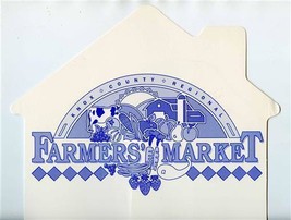 2 Knox Regional Farmers Market Hand Fans Knoxville Tennessee 1990&#39;s - £13.95 GBP
