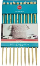 Boye Bamboo Knitting Needle Set, 10 Pieces, US Sizes 6, 7, 8, 9 and 10 New - £13.67 GBP