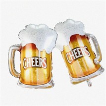 Celebrate-A-Brew: Beer Mug Balloon Cheers for Weddings &amp; Birthdays - 2 P... - $18.80