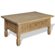 Coffee Table with Drawer Mexico Pinewood - £443.46 GBP+