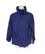 Eddie Bauer Womens Utility Jacket Size Medium Purple Zip Up Long Sleeve - $51.05 CAD