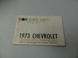 1973 Monte Carlo Owners Manual 16007 - £13.23 GBP