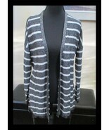 Koton Size S Black &amp; White Sparkle Open V Neck Peplum Tie Knit  Cardigan - $391.23 MXN