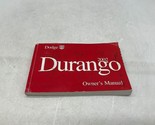2002 Dodge Durango Owners Manual Handbook OEM H04B32014 - $14.84