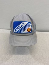 Shell Gas Rotella&#39;T Vintage Trucker Hat Cap Gray Snapback - £13.33 GBP