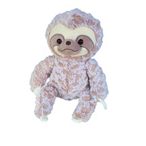 Kelly Toy Stuffed Animal Sloth 11 Inch Plush Brown Tan Kids Toy - £14.03 GBP