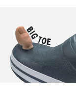 Big Toe 3D Funny Creative Toe Crocs Shoe Charms Decoration Big Hairy Toe - €6,98 EUR+