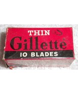 Vintage 1930s Gillette Thin Blades With Blades - $5.47 CAD