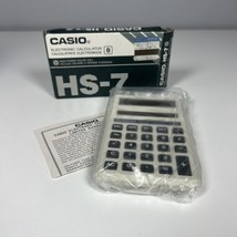 Casio HS-7 Solar Powered Calculator New In Box! 8 Digit Vintage NOS - £11.66 GBP