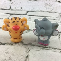 Little Tikes Zoo Animal Train Replacement Figures Tiger Elephant Lot Of 2 Toys - $11.88