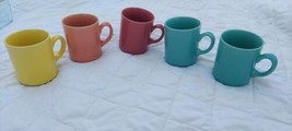 MCM Set Of 5 Retro Stoneware Coffee Mugs Made In Japan - £41.10 GBP