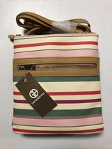 Giani Bernini Fuschia Stripe Crossbody Bag NWT - £37.23 GBP