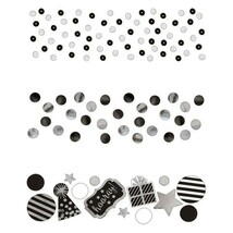 Black White and Silver Value Sparkle Confetti Party Supplies Table Decor... - $5.81 CAD