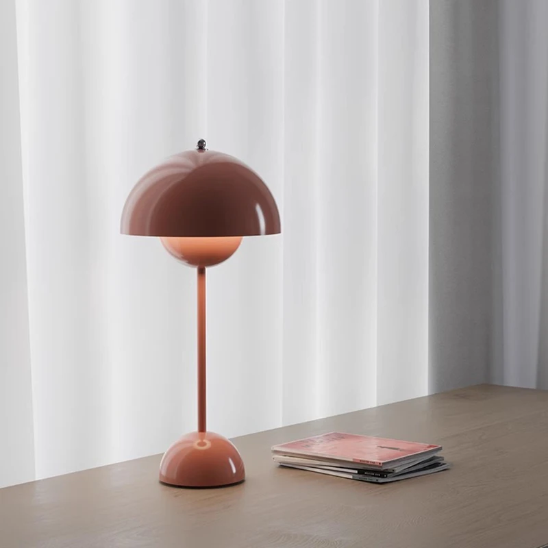 Modern Flowerpot Table Lamp Corded Ambient Lighting LED Mushroom Lamp Re... - $125.56+
