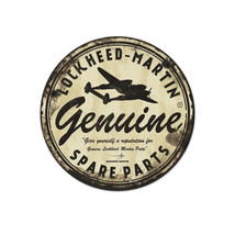 Funny Lockheed Martin plane spare parts faux vintage ad steel metal sign - £71.20 GBP