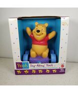 Tag-Along Pooh Rolling Pull Toy Winnie the Baby Nursery Toddler NIB - $31.30