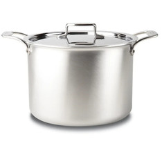 All-Clad D5 Brushed 5-ply Bonded 12 qt Stock Pot with Lid. - $261.79
