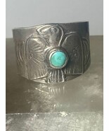 Phoenix ring southwest turquoise sterling silver women girls - $132.69 CAD