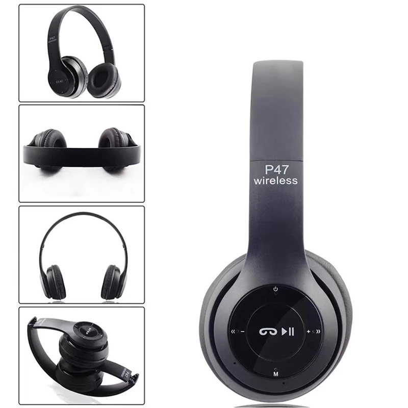 Play P47 Earphones Wireless Headphones Inalambicos For IOS Android Mobile A Sums - £28.86 GBP
