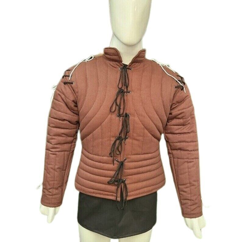 Medieval Doublet Padded full Sleeve Fighting Arming protective cosplay costume