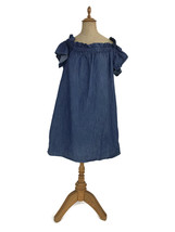 Anthropologie Corey Lynn Calter Women&#39;s Off The Shoulder Denim Chambray Dress U4 - £28.82 GBP