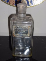 Vintage Eau de Cologne Parfum ECUSSON Jean D&#39; Albret Empty Glass Bottle 7 1/4&quot; - £30.85 GBP