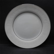 Brentwood Fine China White Lace Bread Plate 6-1/2&quot; YTK Japan white Platinum - $39.15