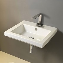 Tecla CAN01011-One Hole Cangas Rectangular Ceramic Self Rimming/Wall Mou... - $455.99