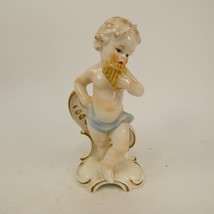 Goebel W Germany Pan Flute Cherub / Angel  figurine #12 006-12 4.5&quot; tall LPJJ0 - £17.38 GBP