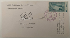 Cartoonist Fred L. Packer signed envelope  - £19.87 GBP