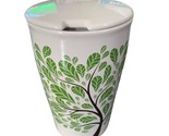 Tea Forte Kati Ceramic Steeping Cup with Lid and NO INFUSER Green Tree - $11.29