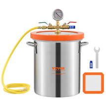 VEVOR 5 Gallon Vacuum Chamber, Upgraded Tempered Glass Lid, 304 Stainles... - $82.90