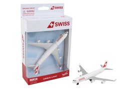 5.75 Inch Airbus A340 Swiss 1/436 Scale Diecast Airplane Model - $368.01 MXN