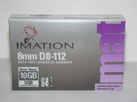 IMATION 8mm D8-112 DATA TAPE 10GB / 5GB - $8.00