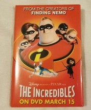 Rare Disney&#39;s The Incredibles Button Pin Pinback Disney Pixar DVD Promo - £0.72 GBP