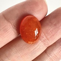 Oval Carnelian Cabochon 16x12 mm Polished Gemstone Jewelry Makers Silversmiths - £5.97 GBP