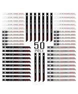 50PCS U-Shank Jigsaw Blades Set with Storage Case, Contractor Assorted H... - $58.62 CAD