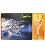 Shannon Dublin by Godinger Set of 4 Crystal Goblets 9 oz. Design of Irel... - $29.68