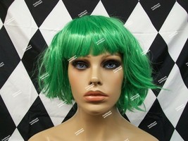 Green Babe Wig Funky Alien Oompa Loompa Candy Worker Fairy Joker Disgust... - $262.93 MXN