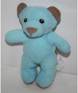 7" Lil Luvables Blue Mini Teddy Bear Zipper Little Soft Toy Plush Stuffe... - $8.32