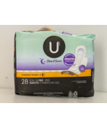 U by Kotex Clean&amp;Secure Ultra Thin Overnight Pads w/ Wings Sanitary Napk... - $257.61 MXN