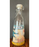 Glass Bottle Milk Delivered Fresh To You Milkman Truck Spring Stopper Decor - $14.23