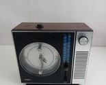 Vintage Sears Roebuck AM/FM Clock Radio Model No. 132.20700300 Wood Grai... - $11.63