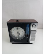 Vintage Sears Roebuck AM/FM Clock Radio Model No. 132.20700300 Wood Grai... - £9.13 GBP