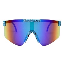 Kids Boys &amp; Girls Sunglasses Oversized Sports Semi-Rimless Mirror Lens U... - £18.02 GBP