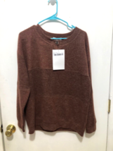 NWT Gilli Brick Color Super Soft Sweater Buttons At Neckline Medium or Large - £7.10 GBP