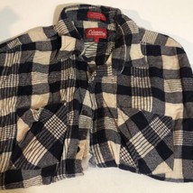 Coleman Vintage Men’s Button Up Shirt Plaid XL Sh4 - £10.08 GBP