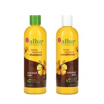 Alba Botanica Drink It Up Coconut Milk, Hawaiian Duo Set Shampoo and Conditioner - £27.16 GBP